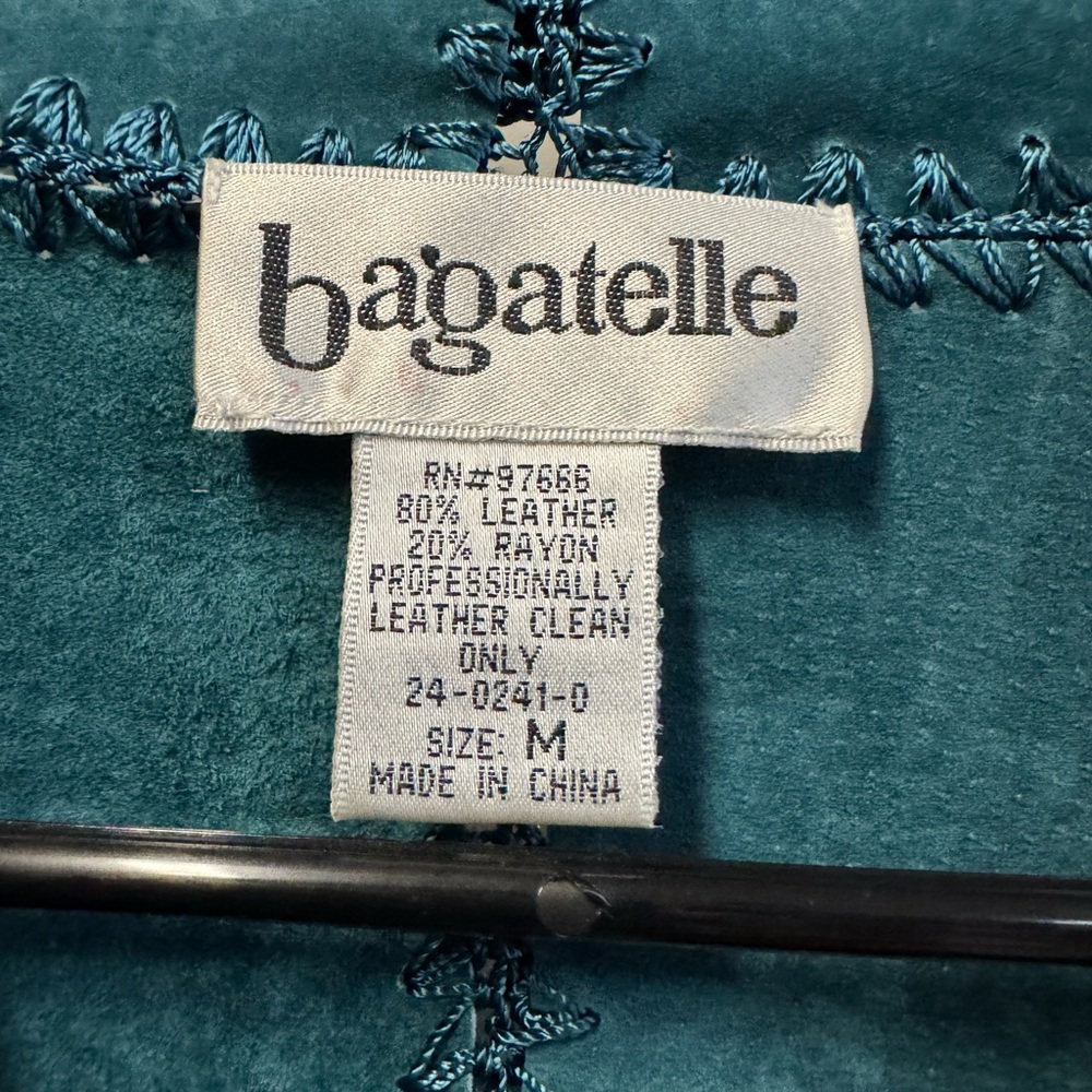 Bagatelle Teal Lace-Trimmed Blazer - Picture 3 of 3